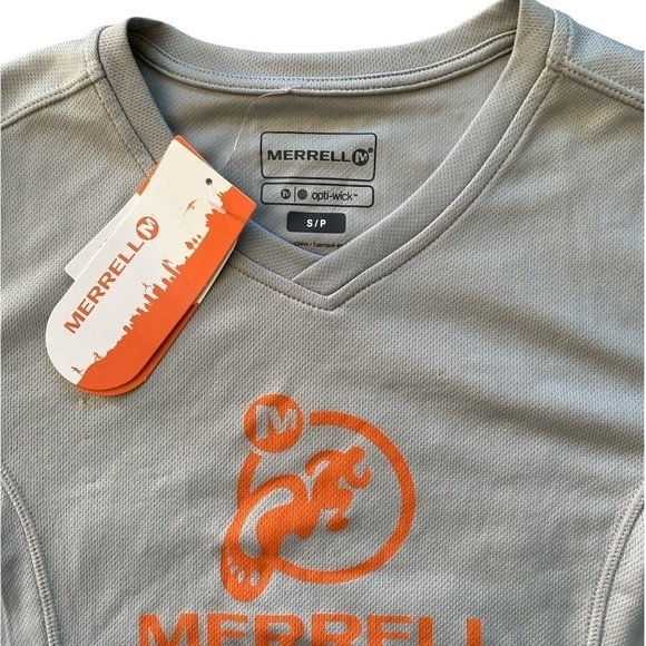 Merrell Barefoot Tech UPF 20+ Opti-Wick Running Shirt Sz. S NWT - Picture 2 of 10